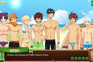 Game Friends Camp Episode 13 - Natsumi Drills Kentaro Hard with Russian Voice Acting