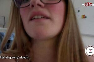 Insatiable teen deepthroats perfect tight pussy