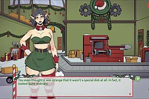 i'm claus in this secret surprise xmas hentai game ep 4, the boss has a huge cock after all.