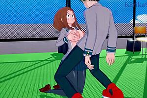 Intense Ochako Izuku sex hentai