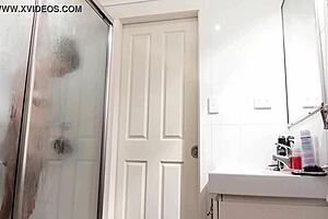 Wife reveals her hairy pussy