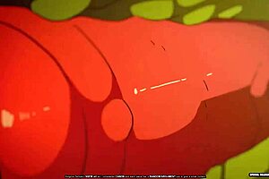 Доу получает жесткий трах в дикой мультяшной фурри акции