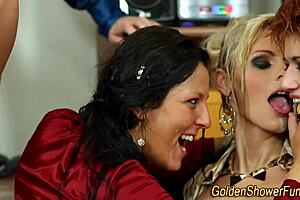 Fetish Group Activity With Golden Showers