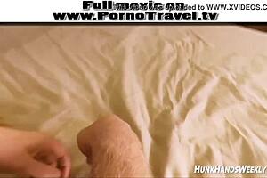 Watch this hunky teacher squirt from handjob?