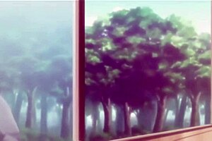 A womanizer has an animated threesome in the woods with buxom women in adult cartoons