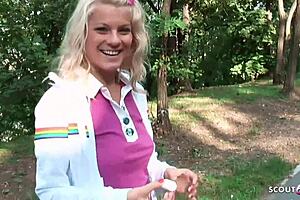 18-Year-Old German Schoolgirl Convinced to Give Blowjob for Pocket Money at Playground