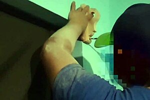 Watch Him Suck the Carpenter's Cock in Gay Action!