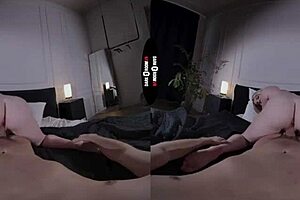 Dark room vr boss sucks big tits