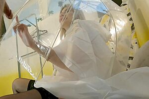 Blonde femdom ruins guy's orgasm with multiple cumshots