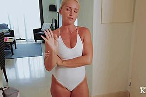 your hot milf neighbor rides your virgin cock hard in cowgirl position