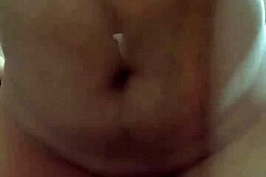 beautiful girl with big tits enjoys deep wet penetration