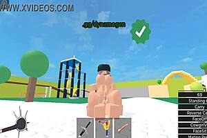 Horror girl gets fucked in Roblox condo.