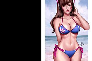 d.va from overwatch in rule 34 compilation