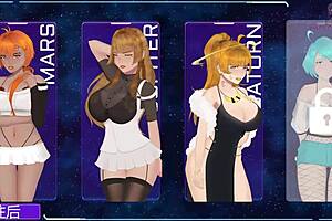 milf hunter 6: saturn is horny on the table in anime hentai