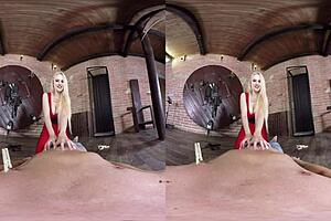 Angel Wicky's BDSM adventure in virtual reality with Oculus