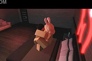 3D Roblox porn with a kinky bunny slut