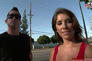 brunette picked up for office desk sex