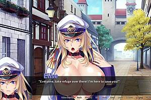 elsie h in pirate cosplay gets a bukkake blowbang in this anime scene