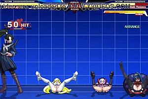 Mugen and Kuromaru in Anime Porn with Arcana Heart Tagged