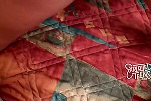 18-year-old teen's first porn experience in homemade video