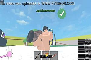 Horror girl gets fucked in Roblox condo.