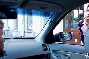 Yo, Russian redhead Emily Thorne gets hardcore in the kitchen!