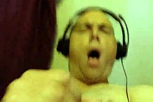 Single man enjoying masturbation with lubricant