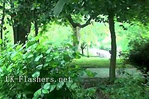 Sexy Ashley Rider Flashes London And Exhibits Naughty British Babe Outdoors