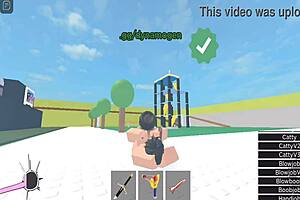 Horror girl gets fucked in Roblox condo.