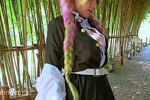 Mitsuri got crushed as Xreindeers destroyed her pussy and anal