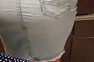 Clear Jeans Skirt Fashion Show