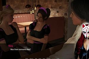 kate in cosplay maid outfit from the game