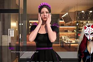 kate in cosplay maid outfit from the game