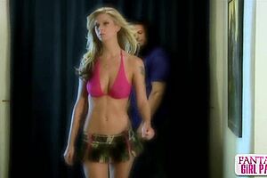 Brooke Banner in Fantasy Training Session