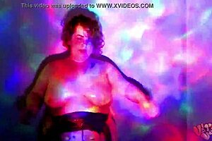 Plump bbw goddess dances striptease and gets oiled