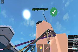 Horror girl gets fucked in Roblox condo.