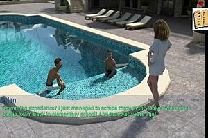 A wife and her stepmother play a game together at age 49