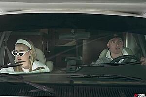 The young 18+ busty girl with big nipples