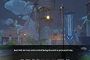 Bound lesbian fingering in prank adventure game