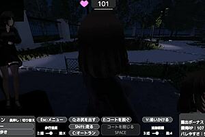 Public self-pleasure of the daring Sereka in a transparent coat