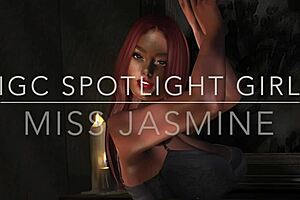 i feature jasmine girl in cartoon style.