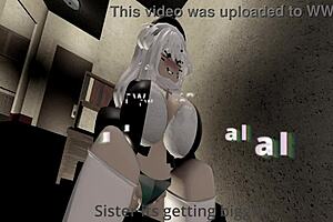 Roblox Now Curing: Hardcore hentai series starts with a nun cum scene