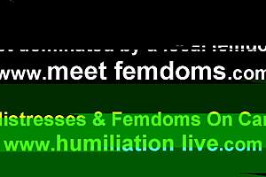 Humiliated Crossdressing Slave Submits to Femdom Domination