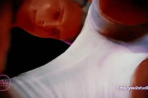 hey, check out this 3d cartoon blowjob with big cock sucking in helena's treasure animation