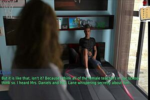 A wife and her stepmother play a game together at age 49