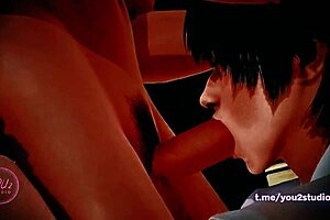 hey, check out this 3d cartoon blowjob with big cock sucking in helena's treasure animation