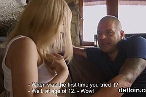 i watch the sweet nympho spread her tight cunt and get deflowered