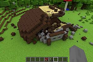 I cum in realistic minecraft lava destruction asmr