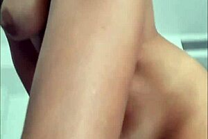 Big natural tits and tight pussy masturbation compilation