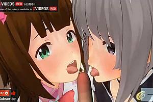 3D animated hentai with ASMR voice and 2-person experience
